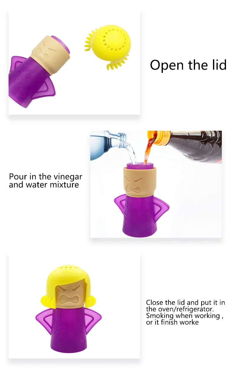 Limpiador a vapor para microondas Angry Mama