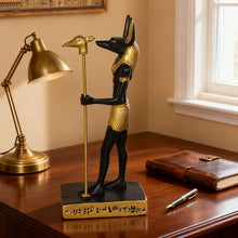 Escultura Anubis egipcio de resina
