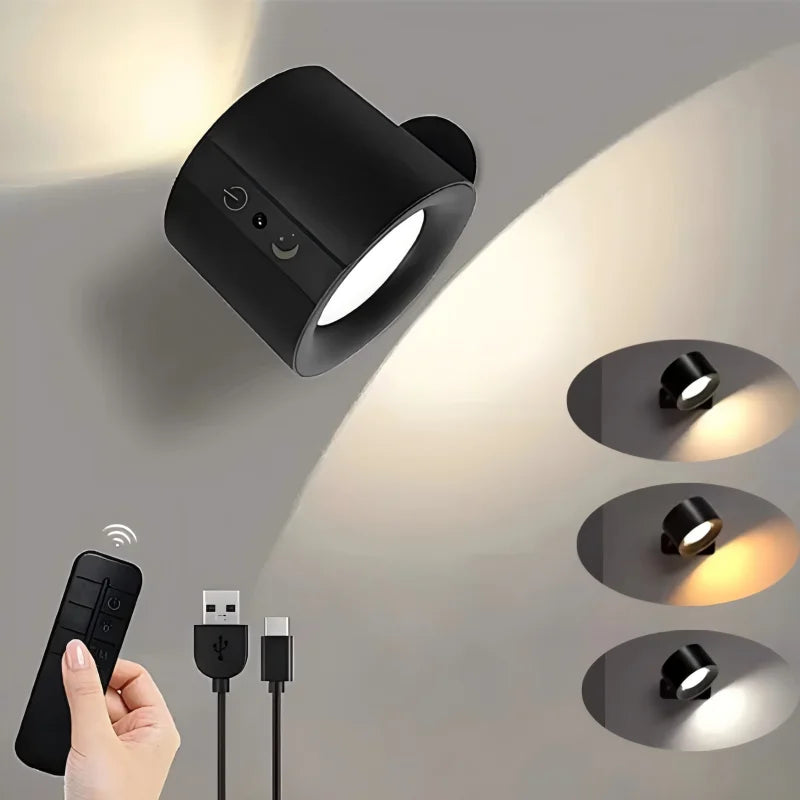 Aplique LED magnético rotativo - White