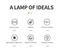 Aplique LED magnético rotativo