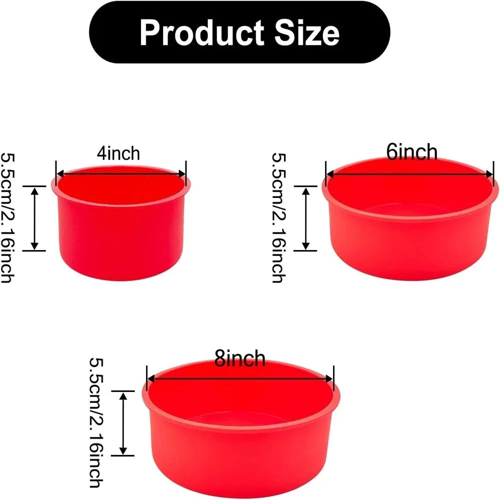 Molde Redondo de Silicona para Tortas