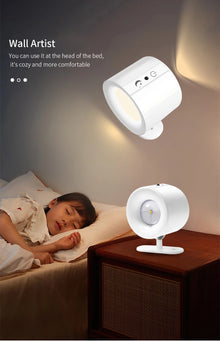 Aplique LED magnético rotativo