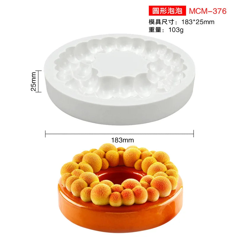 Molde de Silicona Geométrico para Mousse y Chocolate