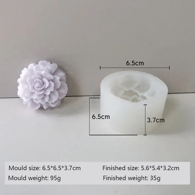 Molde de Silicona 3D para Velas y Jabones