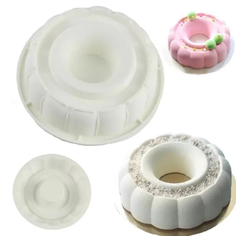 Molde Floral de Silicona para Postres y Mousse