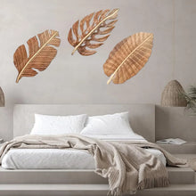 Set de hojas de madera para decoración de pared