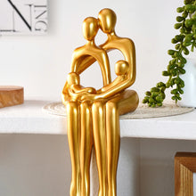 Escultura familia abstracta decorativa para living