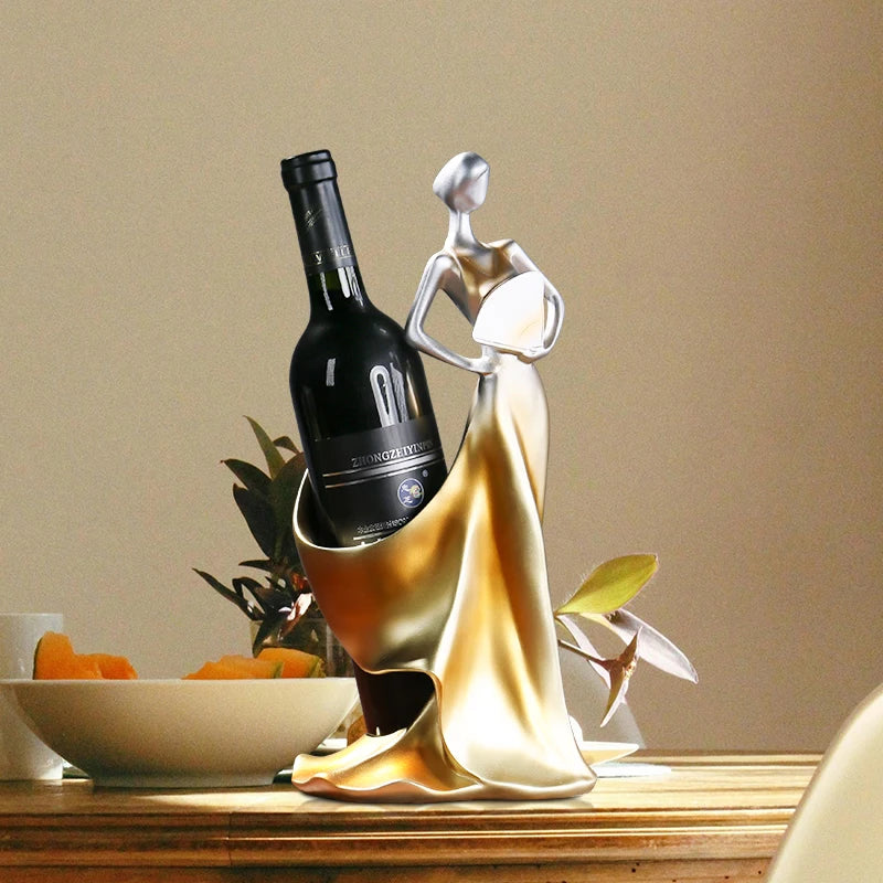 Portavinos figura mujer decorativo - BS822
