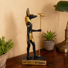 Escultura Anubis egipcio de resina