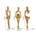 3pcs gold