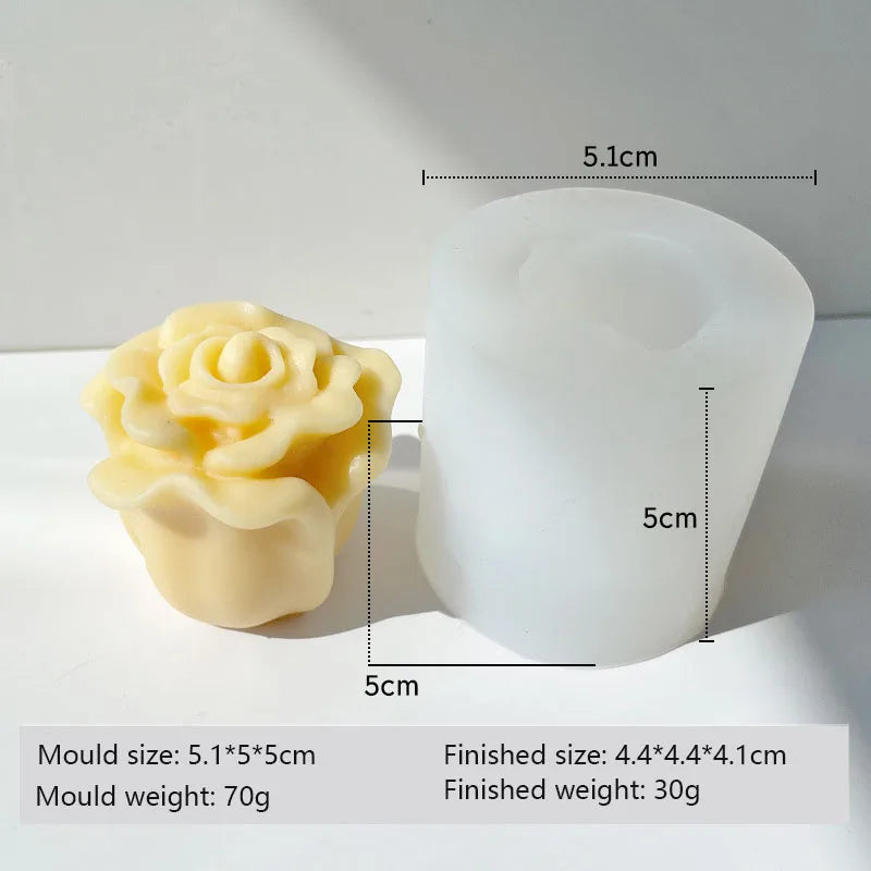 Molde de Silicona 3D para Velas y Jabones