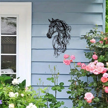 Metal Art Horse Wall Decor, Weather-Resistant Iron Wall Art for Garden, Patio, Indoor, Christmas Gift, Modern Home Decor