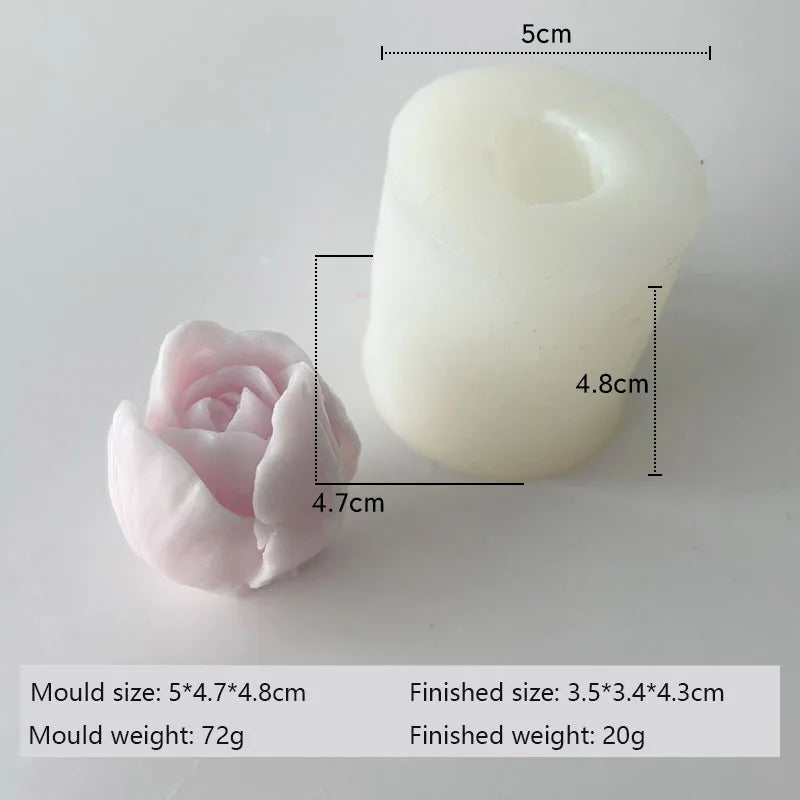 Molde de Silicona 3D para Velas y Jabones