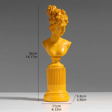 Busto decorativo Freyja de resina estilo nórdico