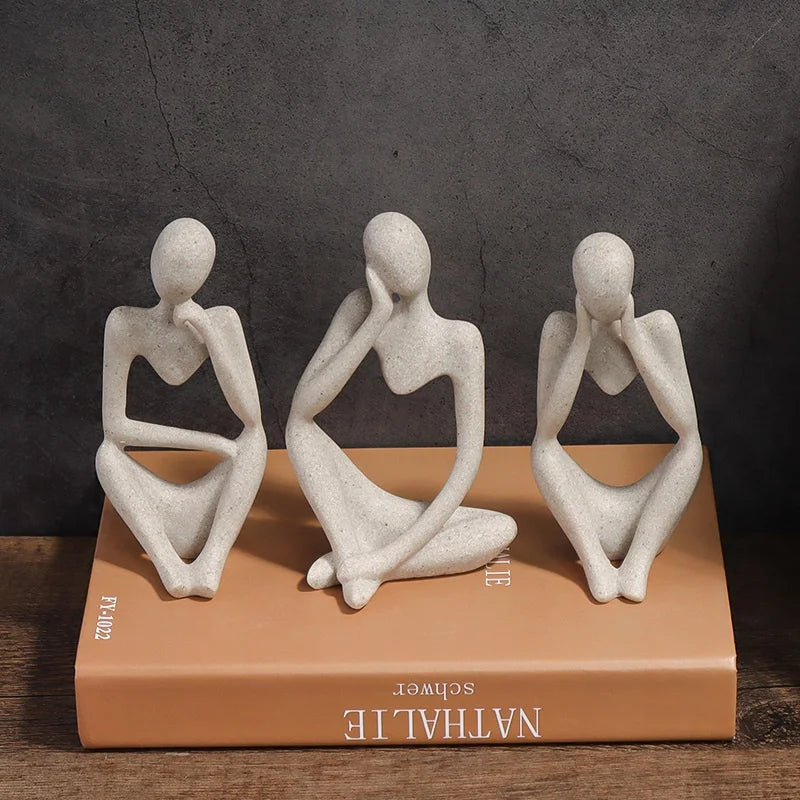Escultura humana contemplativa minimalista - combination package