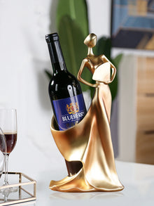 Portavinos figura mujer decorativo