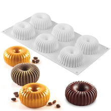 Molde de Silicona 6 Cavidades Espiral para Mousse