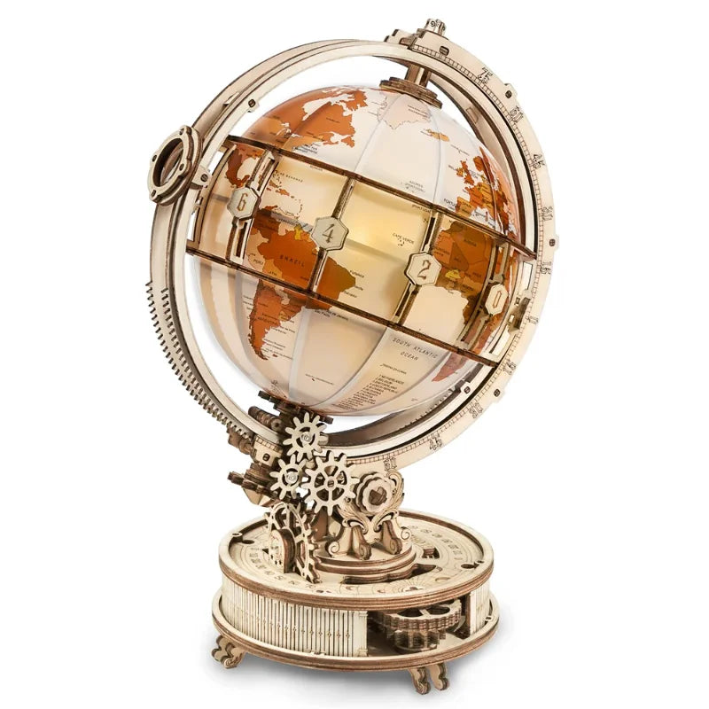 Lámpara Globo 3D de madera para decoración