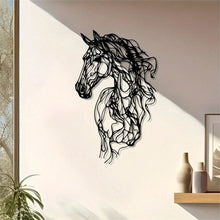 Metal Art Horse Wall Decor, Weather-Resistant Iron Wall Art for Garden, Patio, Indoor, Christmas Gift, Modern Home Decor