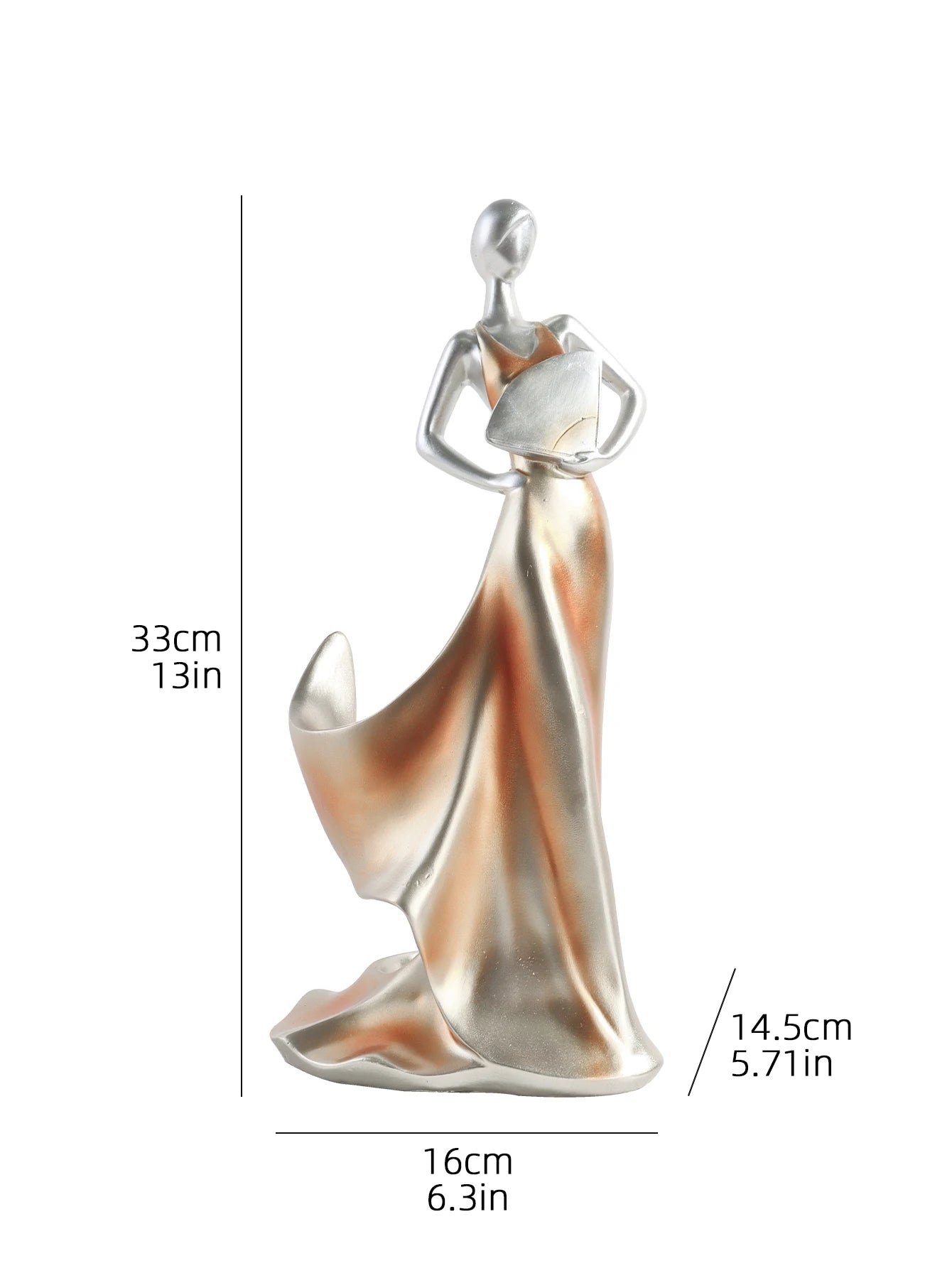 Portavinos figura mujer decorativo