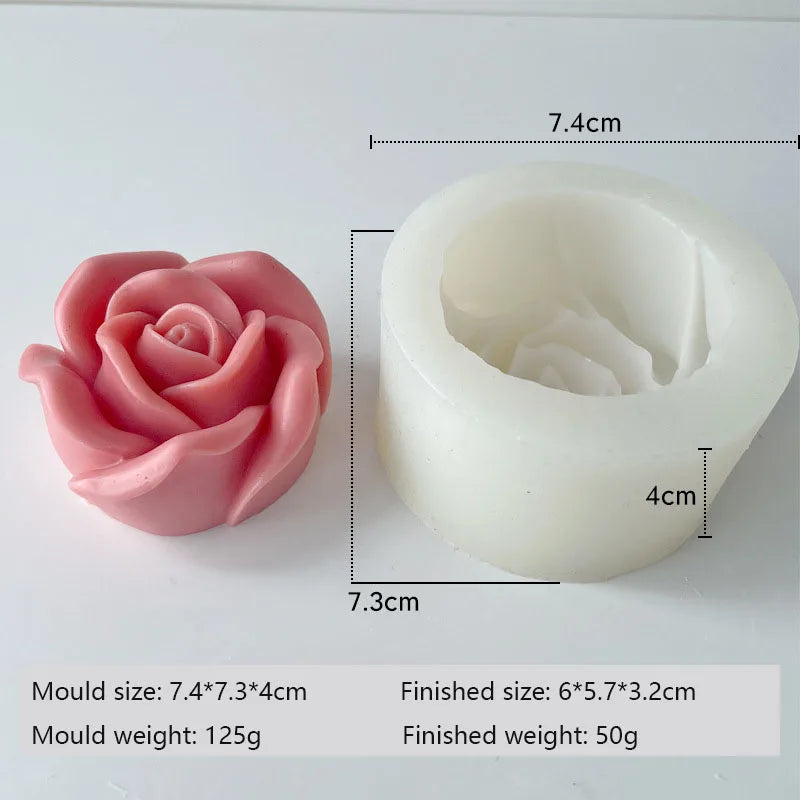 Molde de Silicona 3D para Velas y Jabones