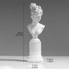 Busto decorativo Freyja de resina estilo nórdico