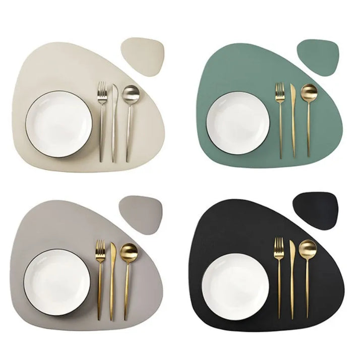 Set de individuales y posavasos impermeables PU