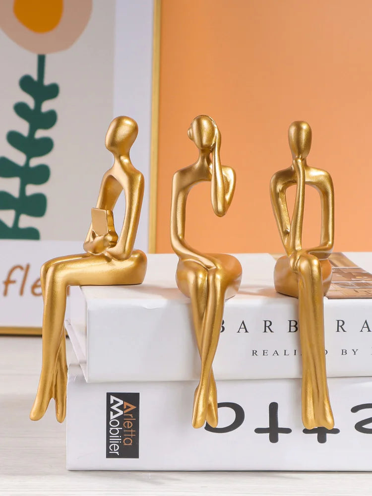 Set de 3 figuras artísticas para escritorio