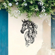 Metal Art Horse Wall Decor, Weather-Resistant Iron Wall Art for Garden, Patio, Indoor, Christmas Gift, Modern Home Decor