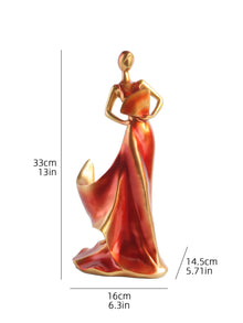 Portavinos figura mujer decorativo