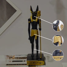Escultura Anubis egipcio de resina