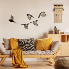 Set de aves de madera para decoración de pared