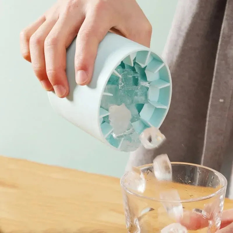 Molde Redondo de Silicona para Hielo