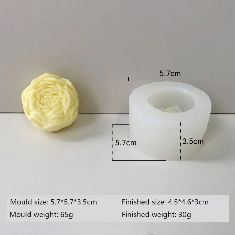 Molde de Silicona 3D para Velas y Jabones