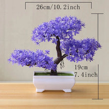 Bonsái artificial decorativo en maceta
