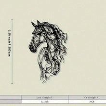 Metal Art Horse Wall Decor, Weather-Resistant Iron Wall Art for Garden, Patio, Indoor, Christmas Gift, Modern Home Decor