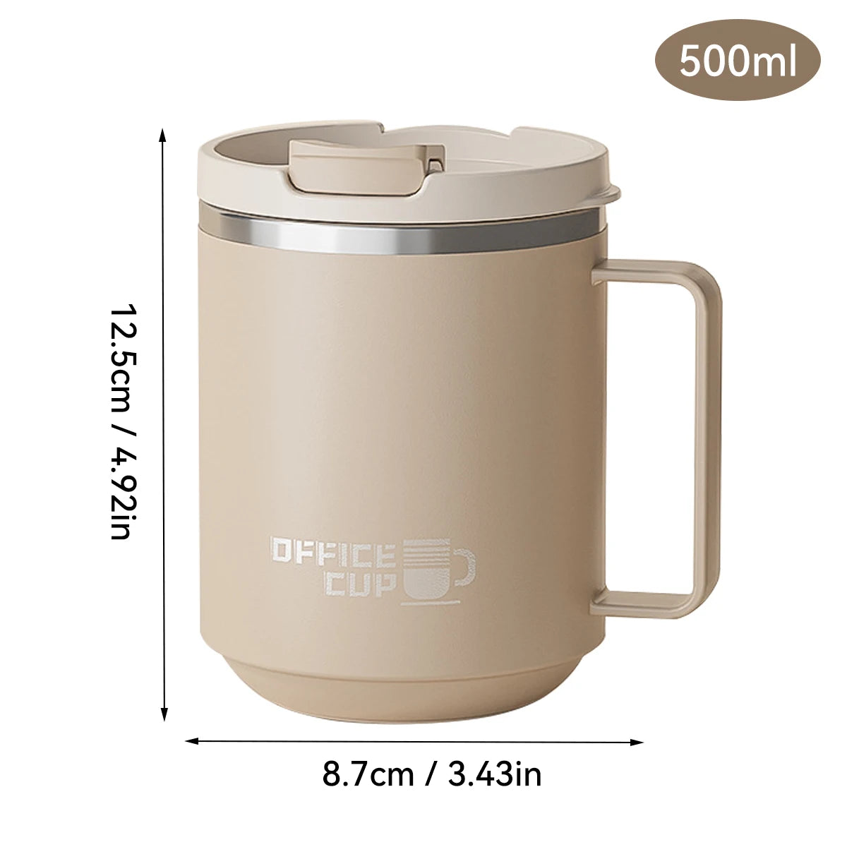 Taza Térmica de Acero Inoxidable 500 ml