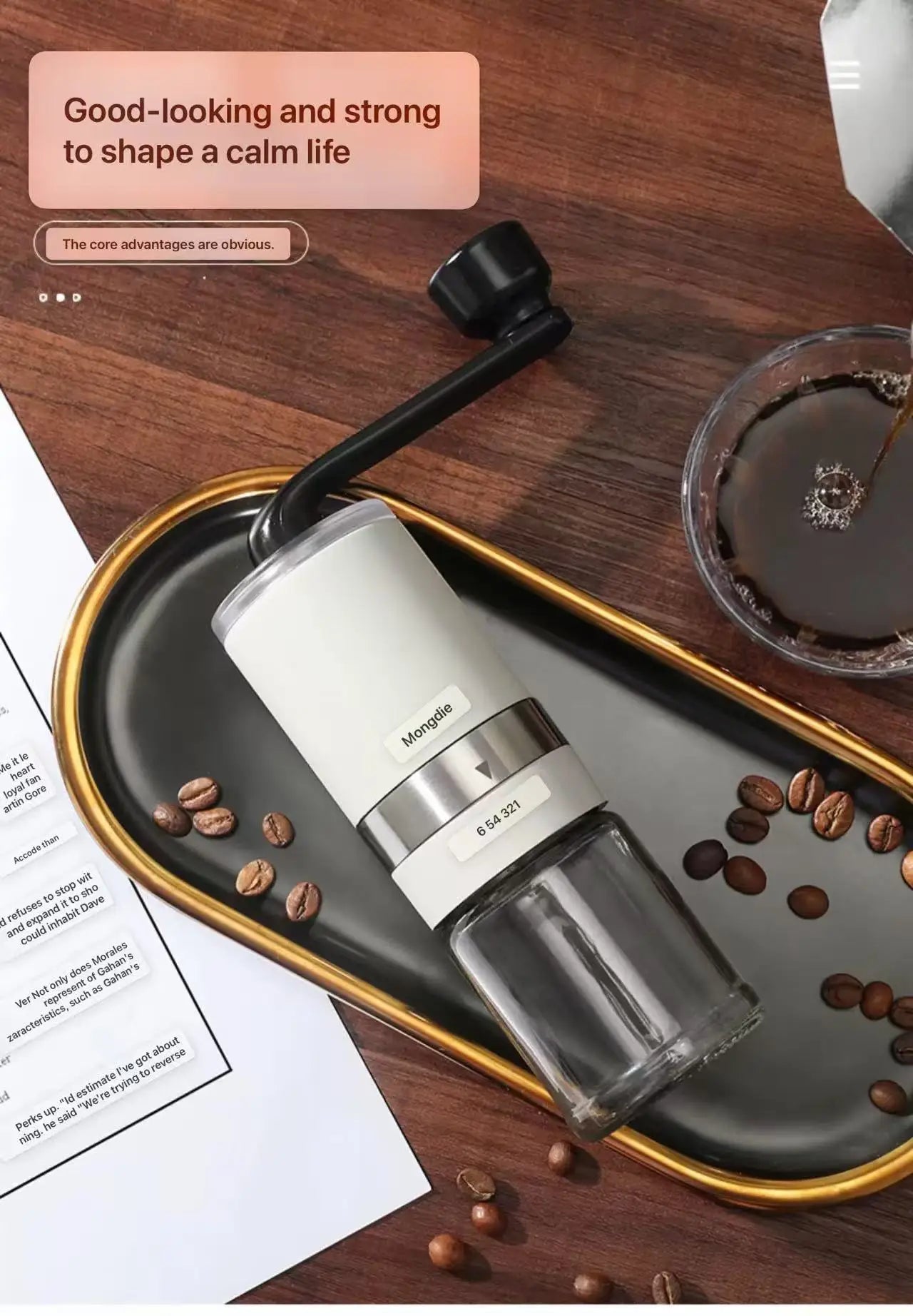 Molinillo Manual de Café Compacto