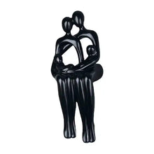 Escultura familia abstracta decorativa para living