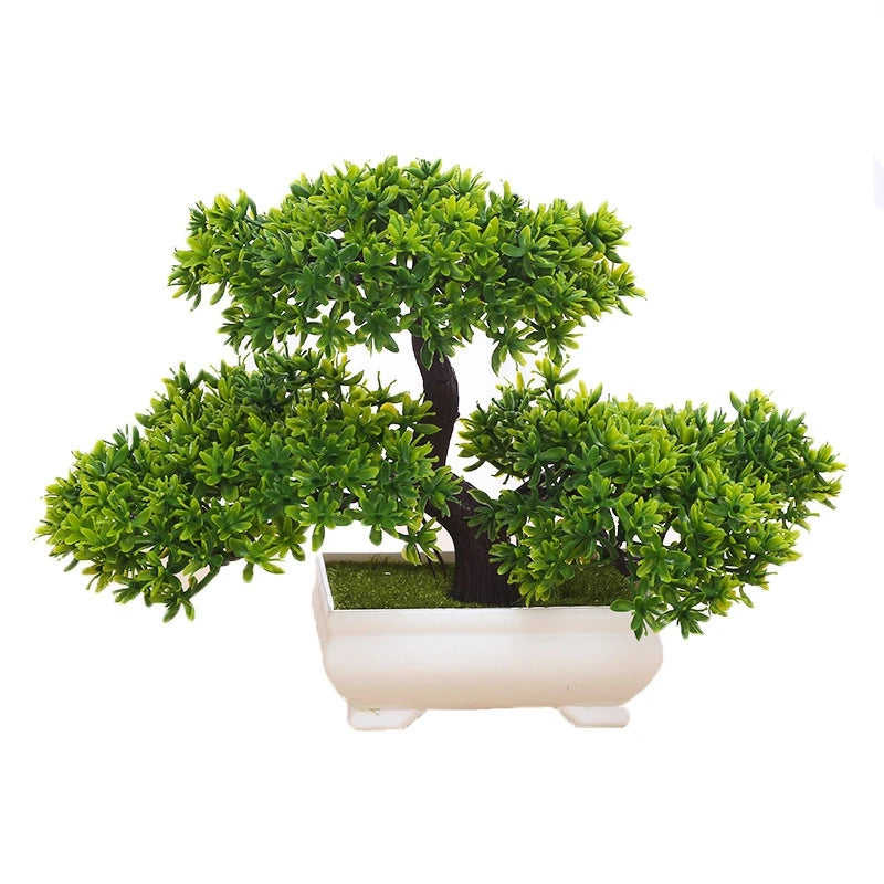 Bonsái artificial decorativo en maceta - Orange