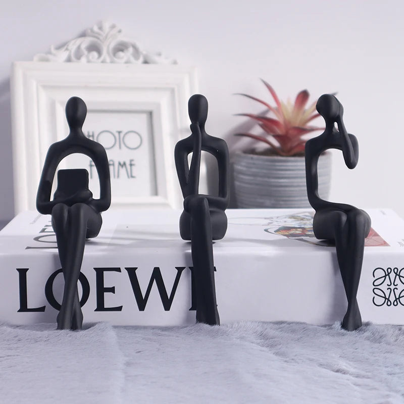 Set de 3 figuras artísticas para escritorio