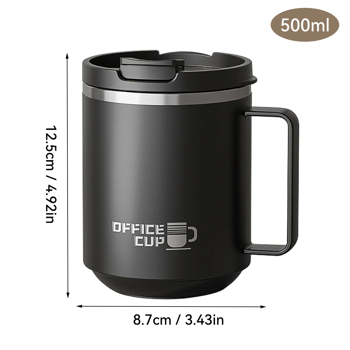 Taza Térmica de Acero Inoxidable 500 ml