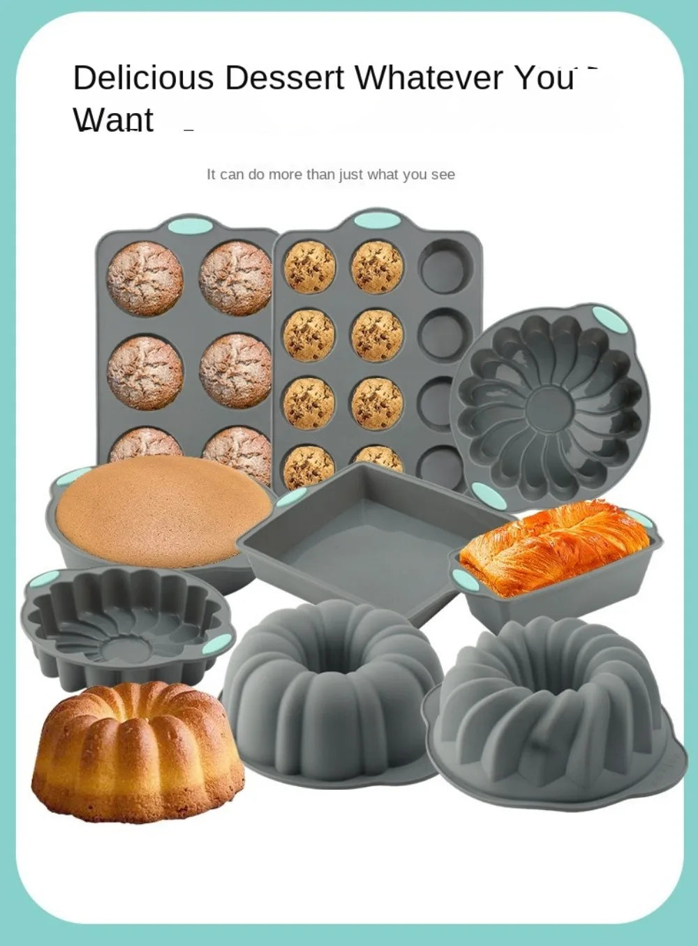 Molde de Silicona para Budín, Pan o Muffin