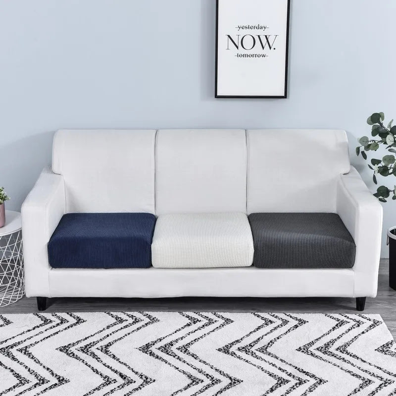 Thicken Elastic Sofa Cover For Living Room Solid Color Furniture Protector Sofa Cushion Cover slipcover Removable Couch Covers