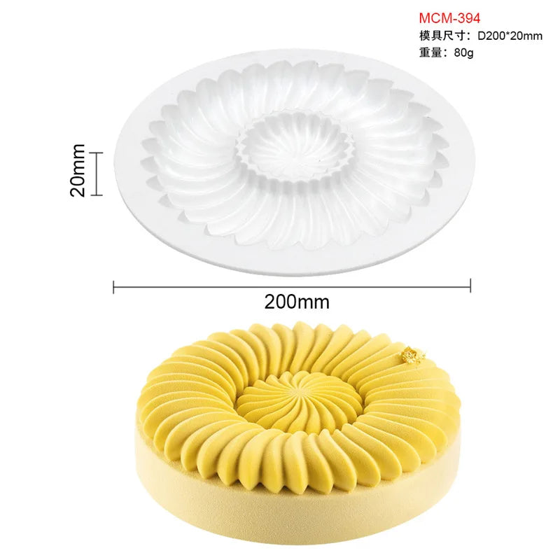 Molde de Silicona Geométrico para Mousse y Chocolate
