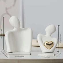 Escultura decorativa Pareja Abrazo