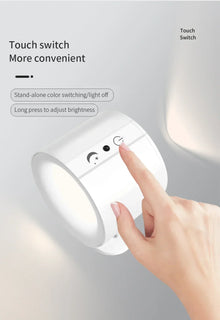 Aplique LED magnético rotativo
