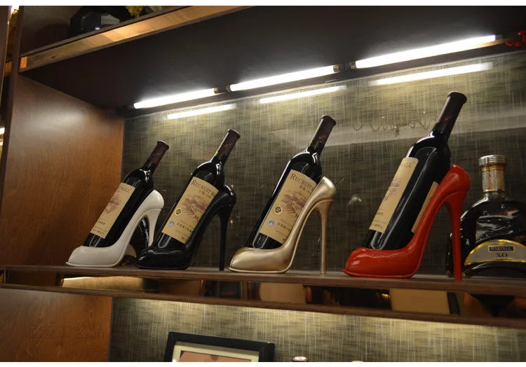 Portavinos decorativo zapato de tacón alto