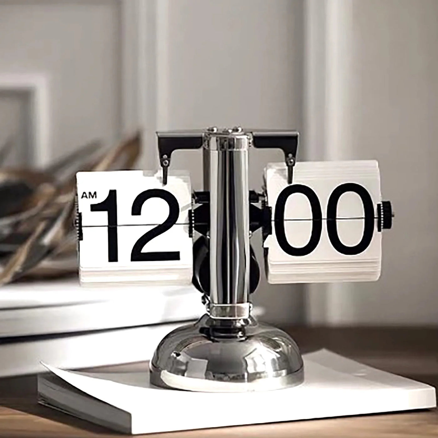 Reloj flip retro de mesa