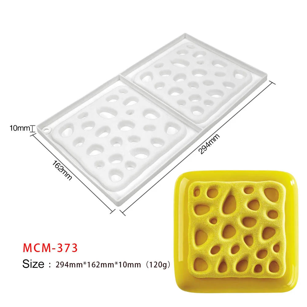 Molde de Silicona Geométrico para Mousse y Chocolate